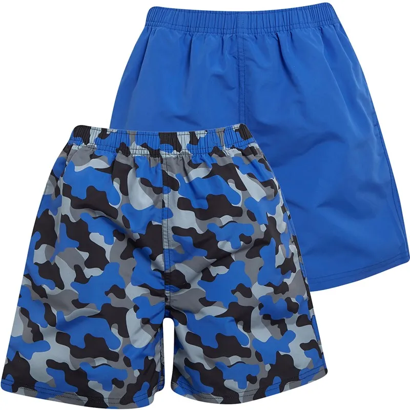 Kangaroo Poo Boys Two Pack Swim Shorts Plain/Printed